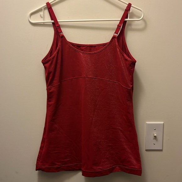 Flexsees by maiden form sparkly red Women's Camisole Top size XL - Picture 3 of 8